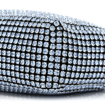 Alexander Wang Mesh Crystal Rhinestone Mini Heiress Pouch Baby Blue 7 of 8