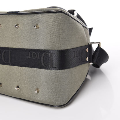 Christian Dior Silk Jersey Crystal Hardcore Bowler Bag Grey Black 13 of 13