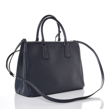 Prada Saffiano Medium Galleria Double Zip Tote Baltico 3 of 12