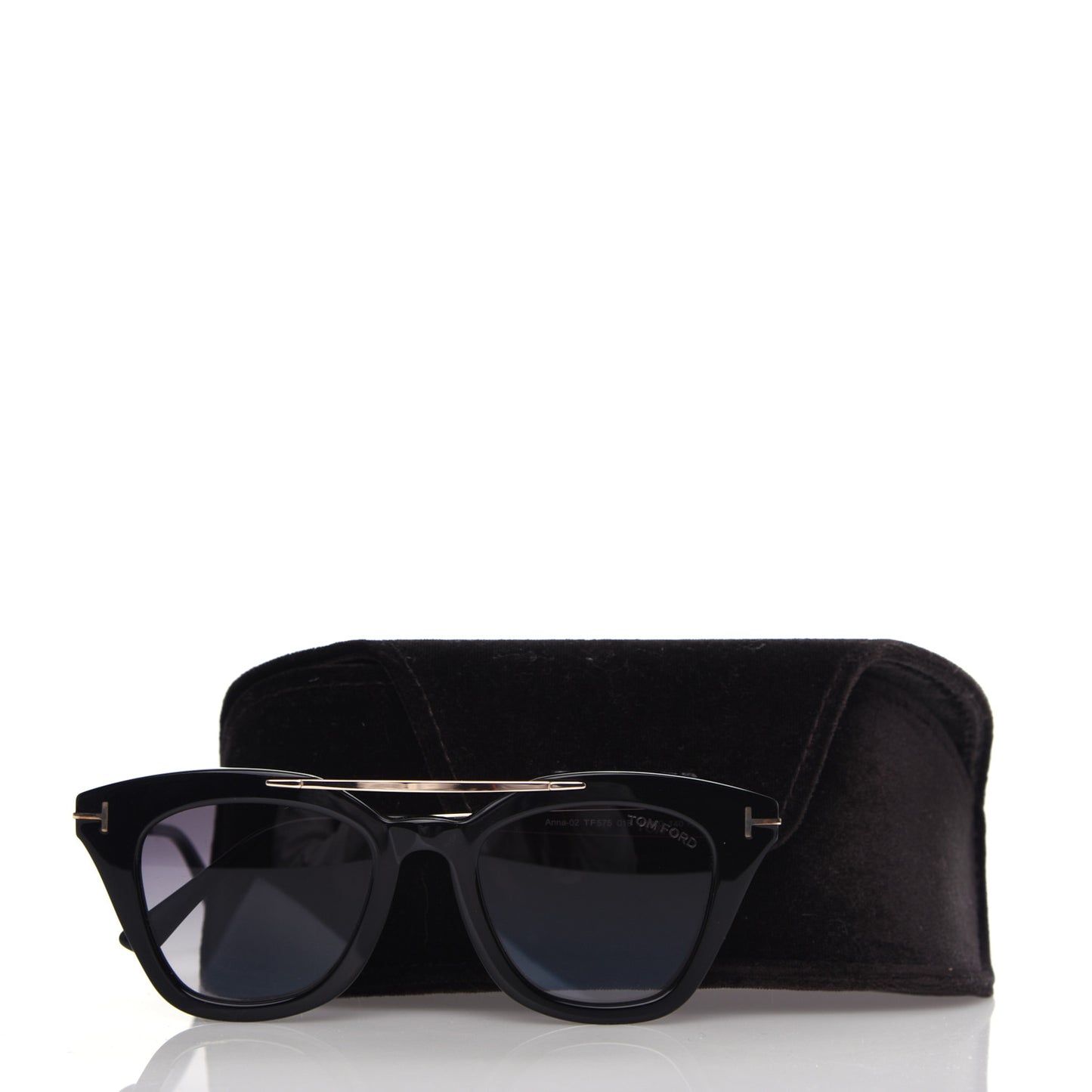 Acetate Anna Sunglasses TF575 Black