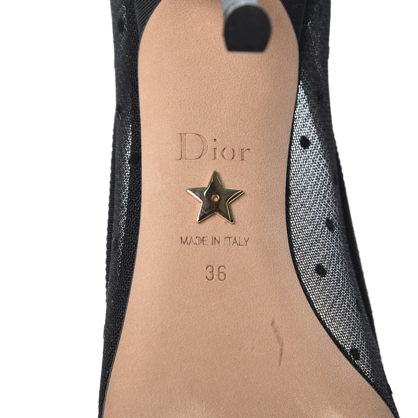 Grosgrain Plumetis Dior Blossom Pump 36 Black