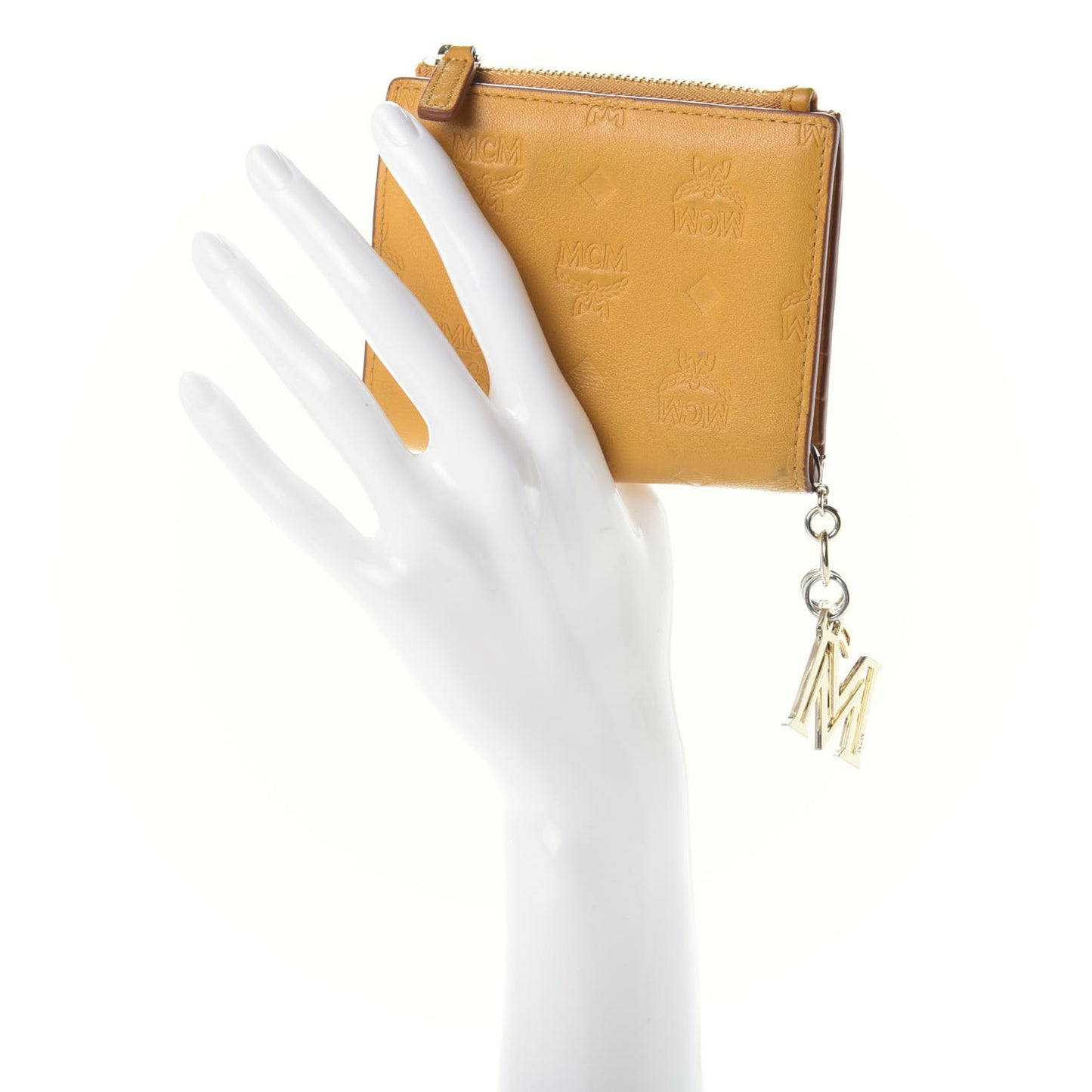 Calfskin Ottomar Monogram Mini Two Fold Klara Wallet Mango