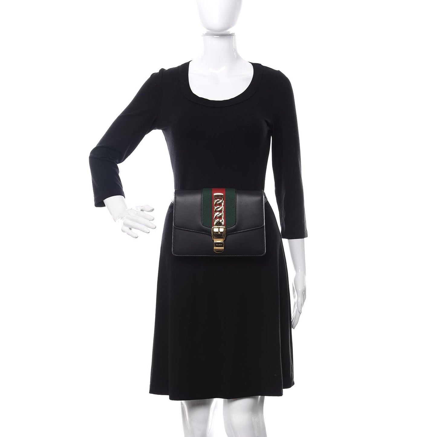 Calfskin Sylvie Belt Bag Black