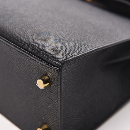 Hermes Epsom Kelly Sellier 25 Black 33 of 52