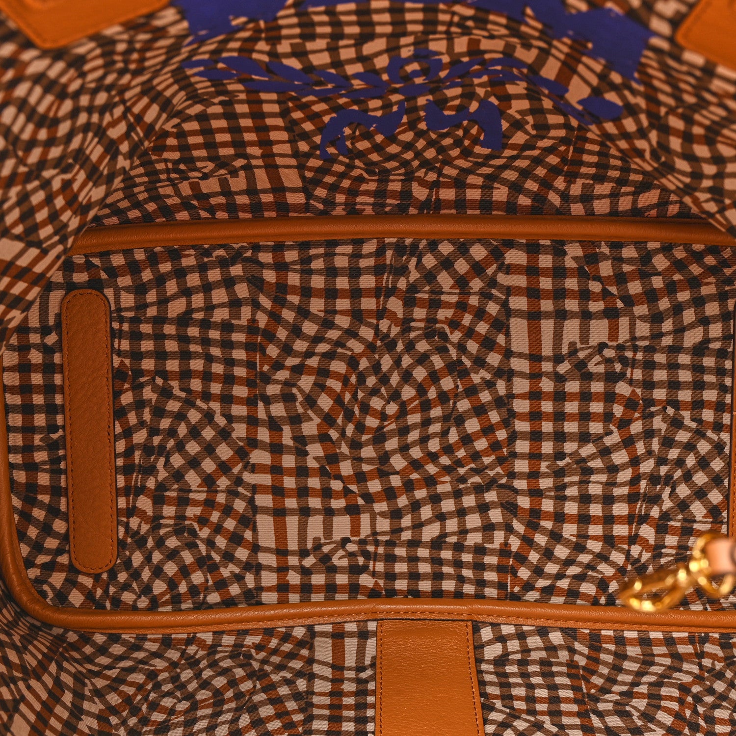 MCM Visetos Medium Liz Reversible Shopper Tote Cognac 9 of 16