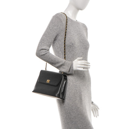 Chanel Caviar Flap Shoulder Bag Black 2 of 8