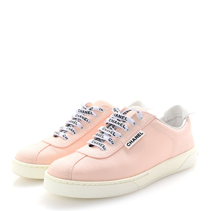 Chanel Canvas Womens Sneakers 38 Light Pink 4 of 10