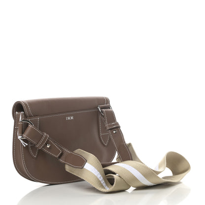 Christian Dior X KAWS Grained Calfskin Saddle Pouch Marron Multicolor 3 of 13