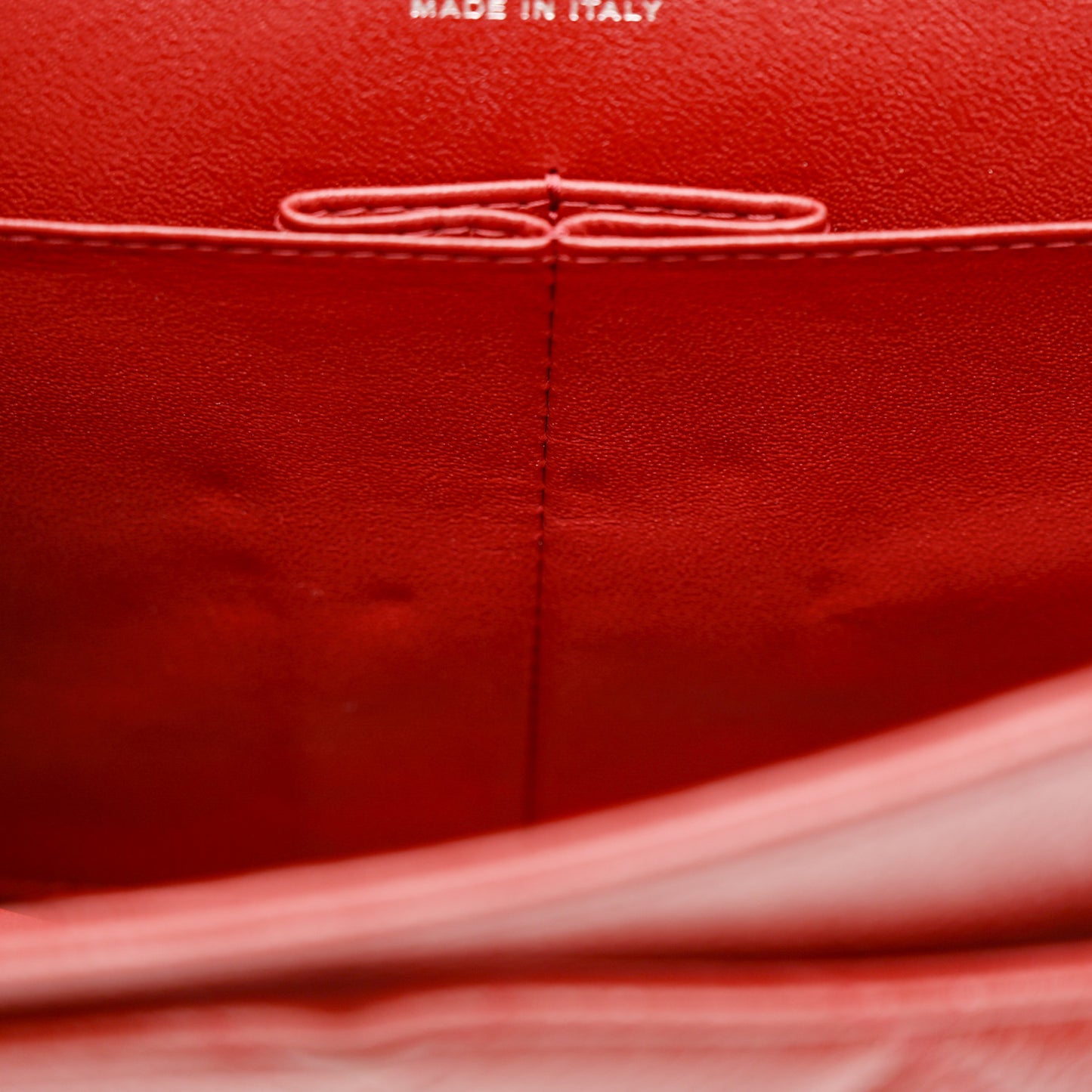 Caviar Quilted Jumbo Double Flap Dark Red