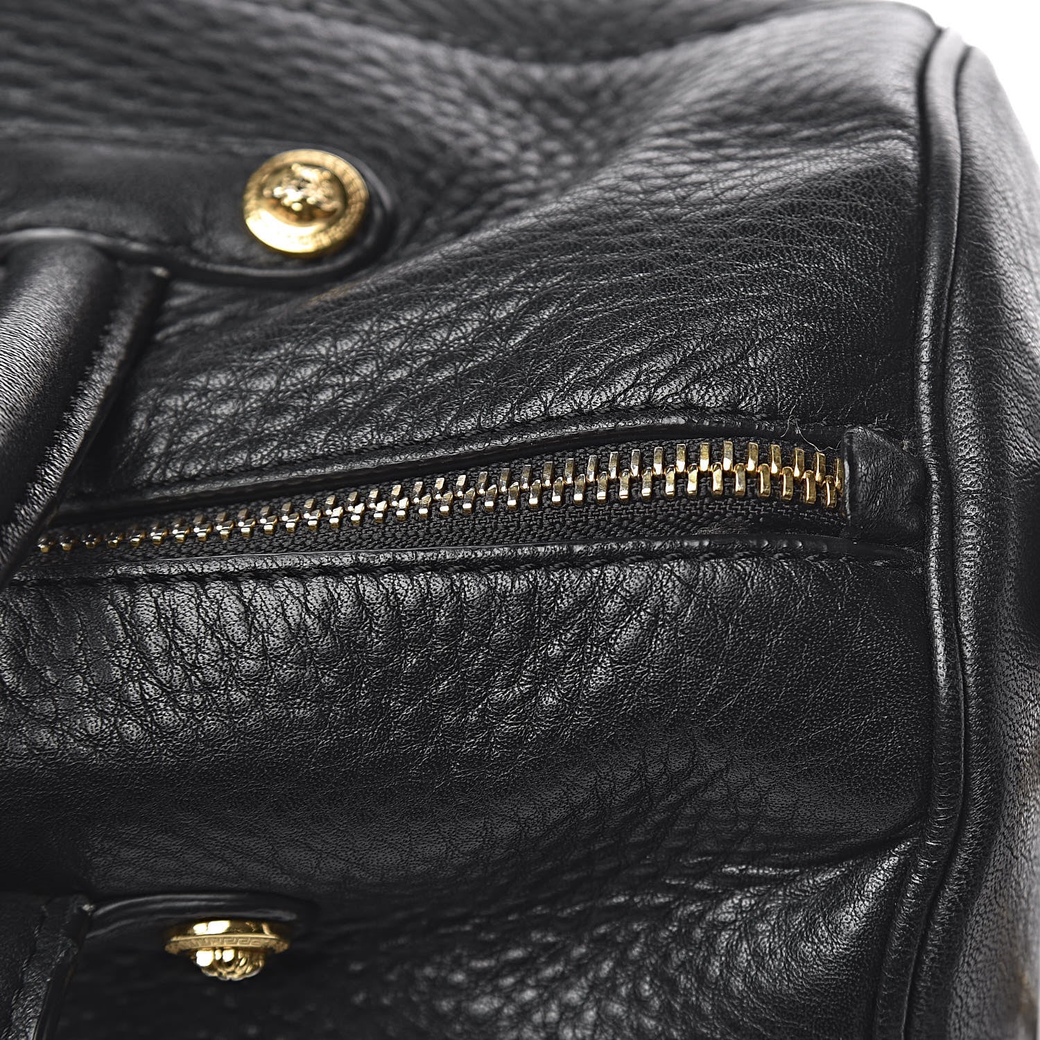 Versace Cervo Embossed Vitello Signature Duffle Bag Black 11 of 18