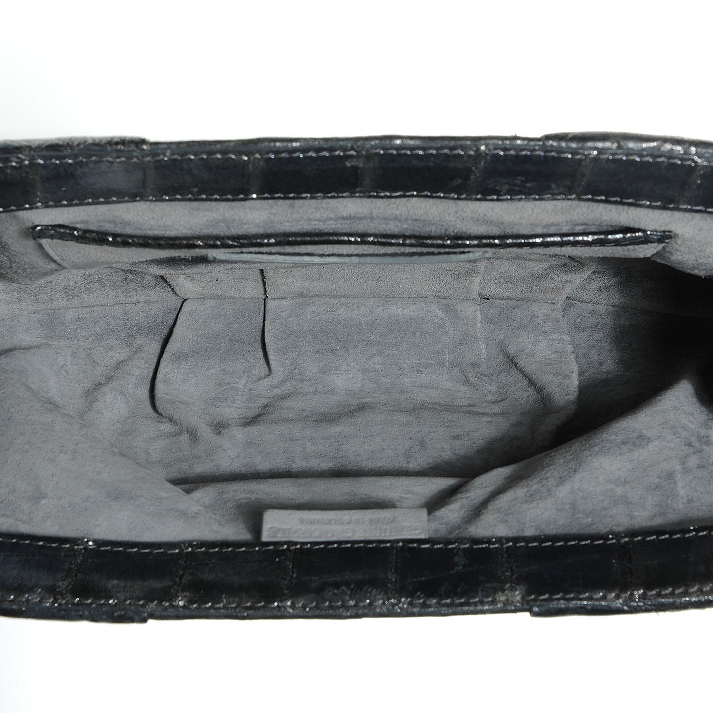Crocodile Clutch Pewter