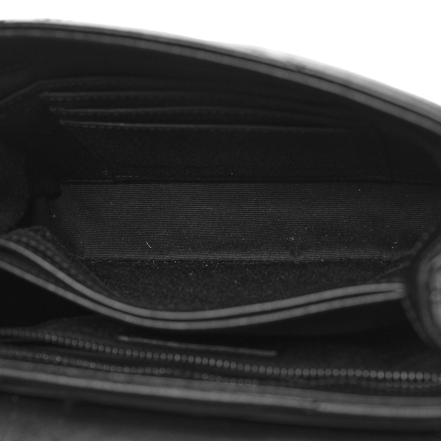 Calfskin Y Quilted Monogram Monochrome Toy Loulou Crossbody Bag Black