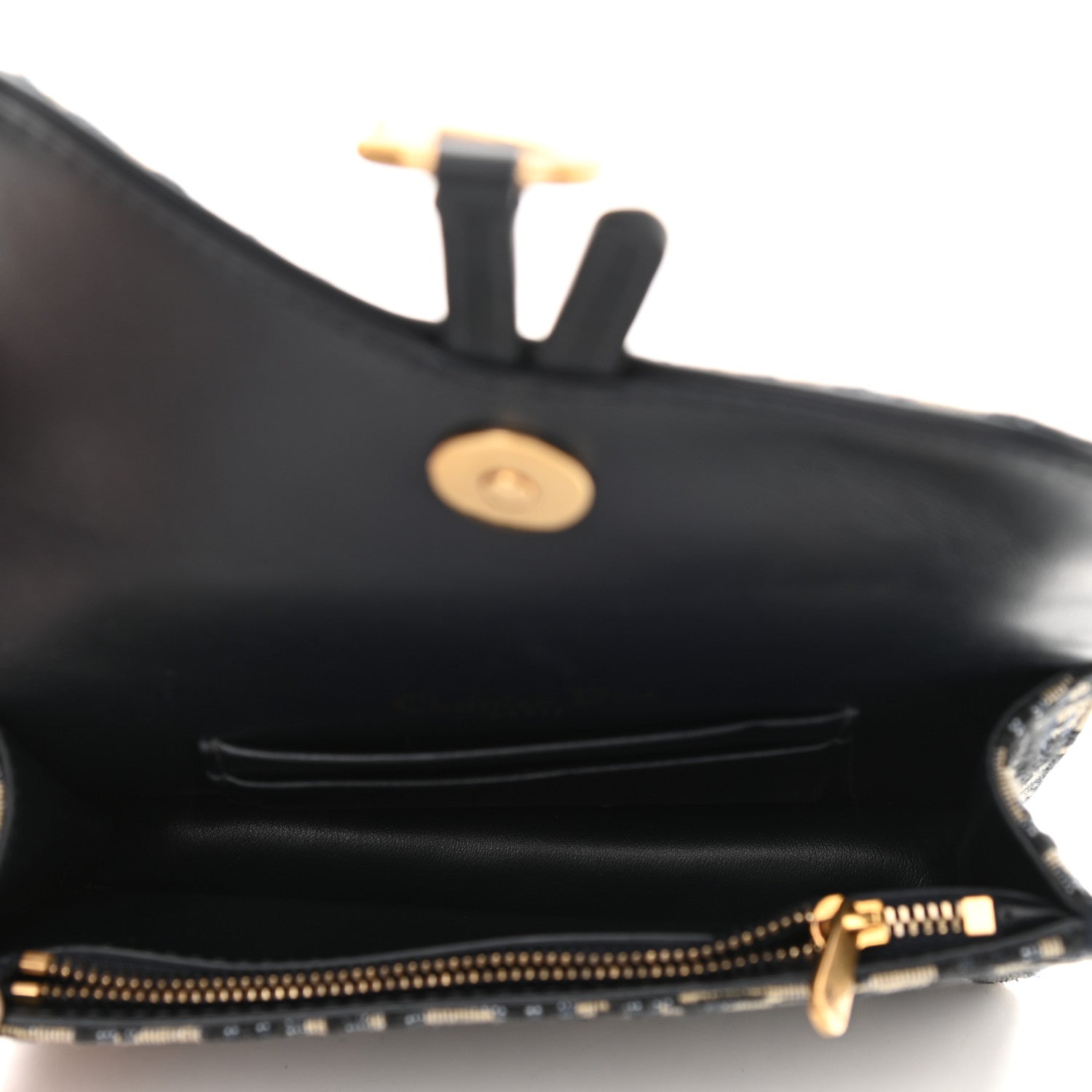 Christian Dior Oblique Saddle Belt Bag Blue 5 of 10