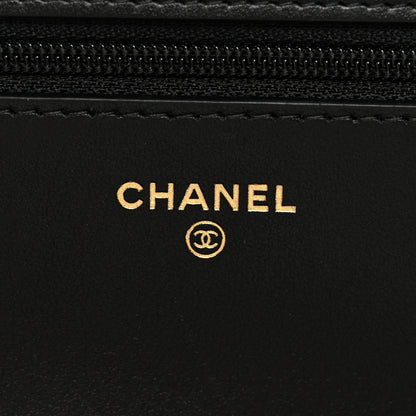 Chanel Caviar Quilted Boy Wallet On Chain WOC Black 6 of 13