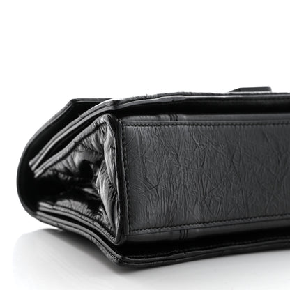 Balenciaga Crushed Calfskin Quilted Matte Black Hardware Small Crush Chain Bag Black 8 of 9