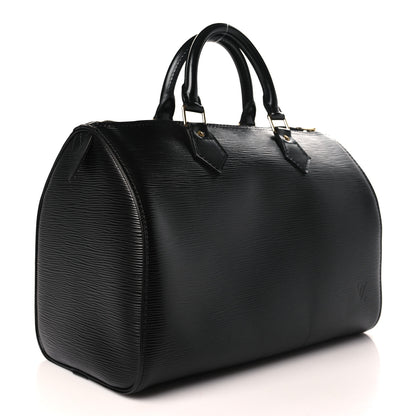 Louis Vuitton Epi Speedy 30 Black 3 of 8