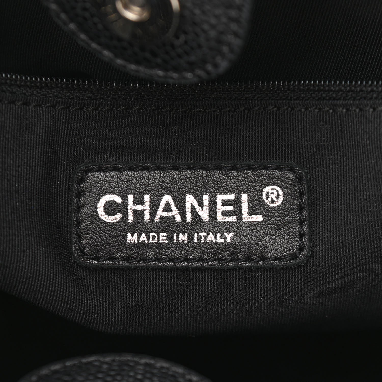 Chanel Caviar Quilted Petit Shopping Tote PST Black 6 of 12