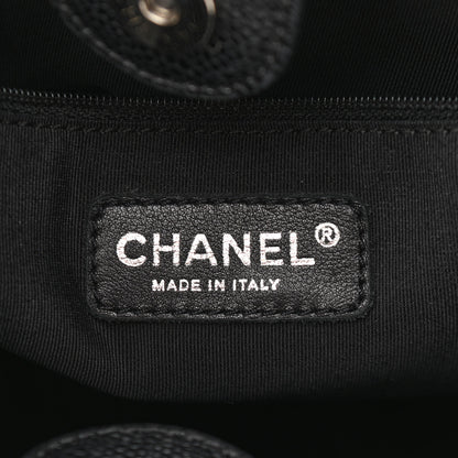 Chanel Caviar Quilted Petit Shopping Tote PST Black 6 of 12