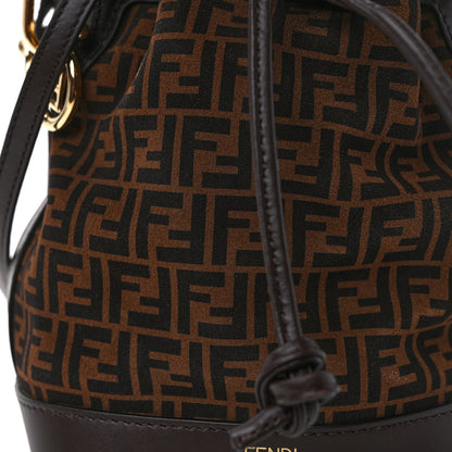 Fendi Suede Vitello King F is Fendi Micro FF Mini Mon Tresor Bucket Bag Sigaro Marrone Ebano 8 of 13
