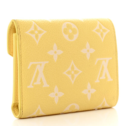 Louis Vuitton Empreinte Monogram Victorine Wallet Lemon Curd 3 of 8