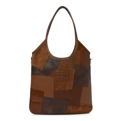 Miu Miu Nappa Patchwork Ivy Bag Cognac 1 of 10