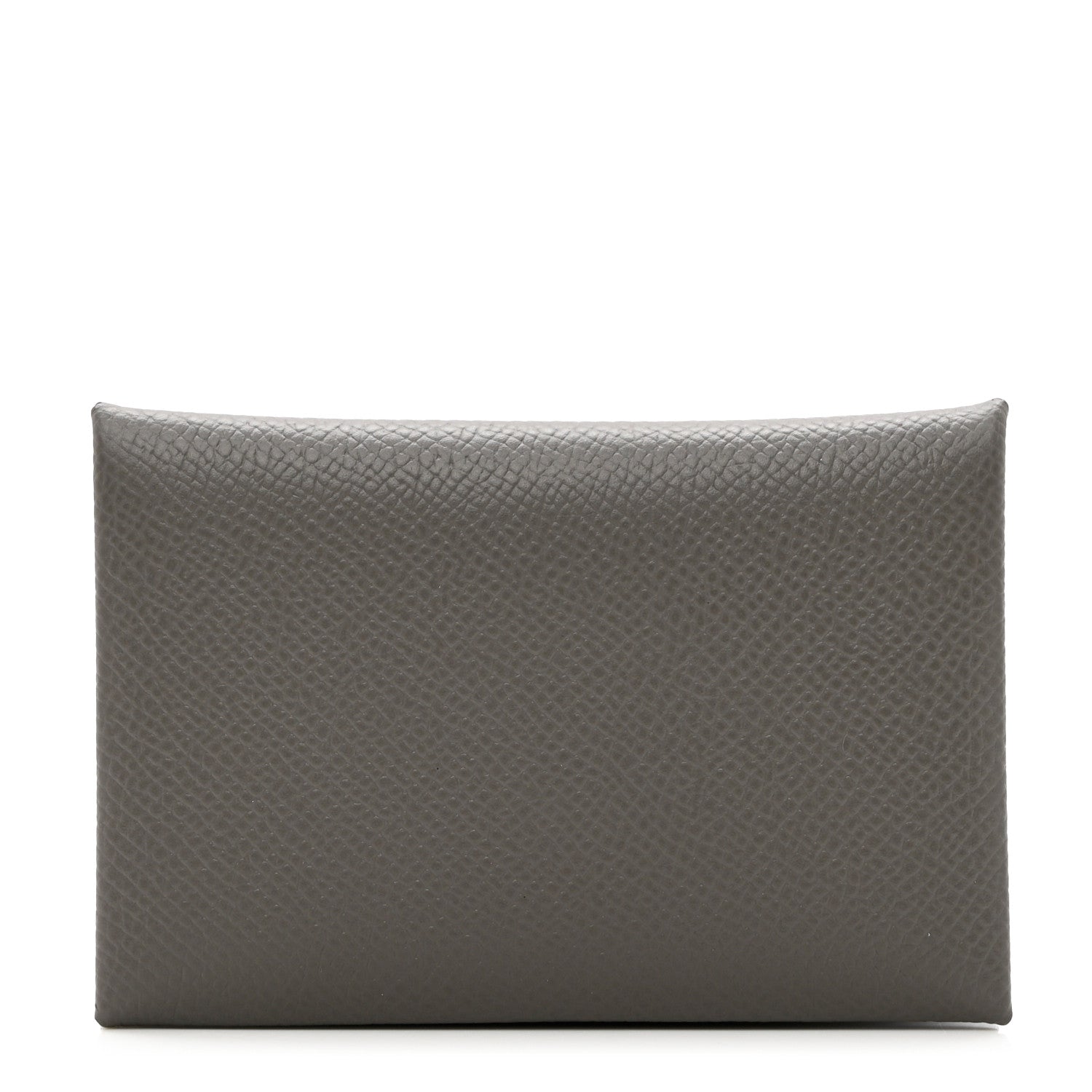Hermes Epsom Calvi Card Case Gris Meyer 1 of 7