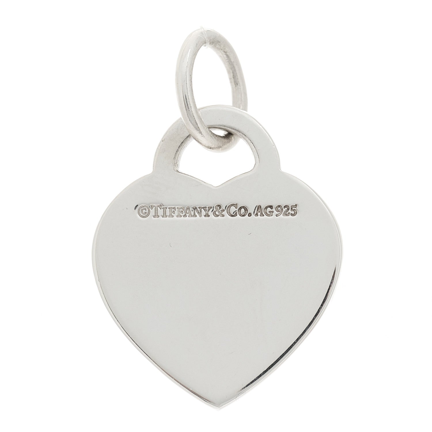 Tiffany Sterling Silver Notes Heart Tag Charm 3 of 3