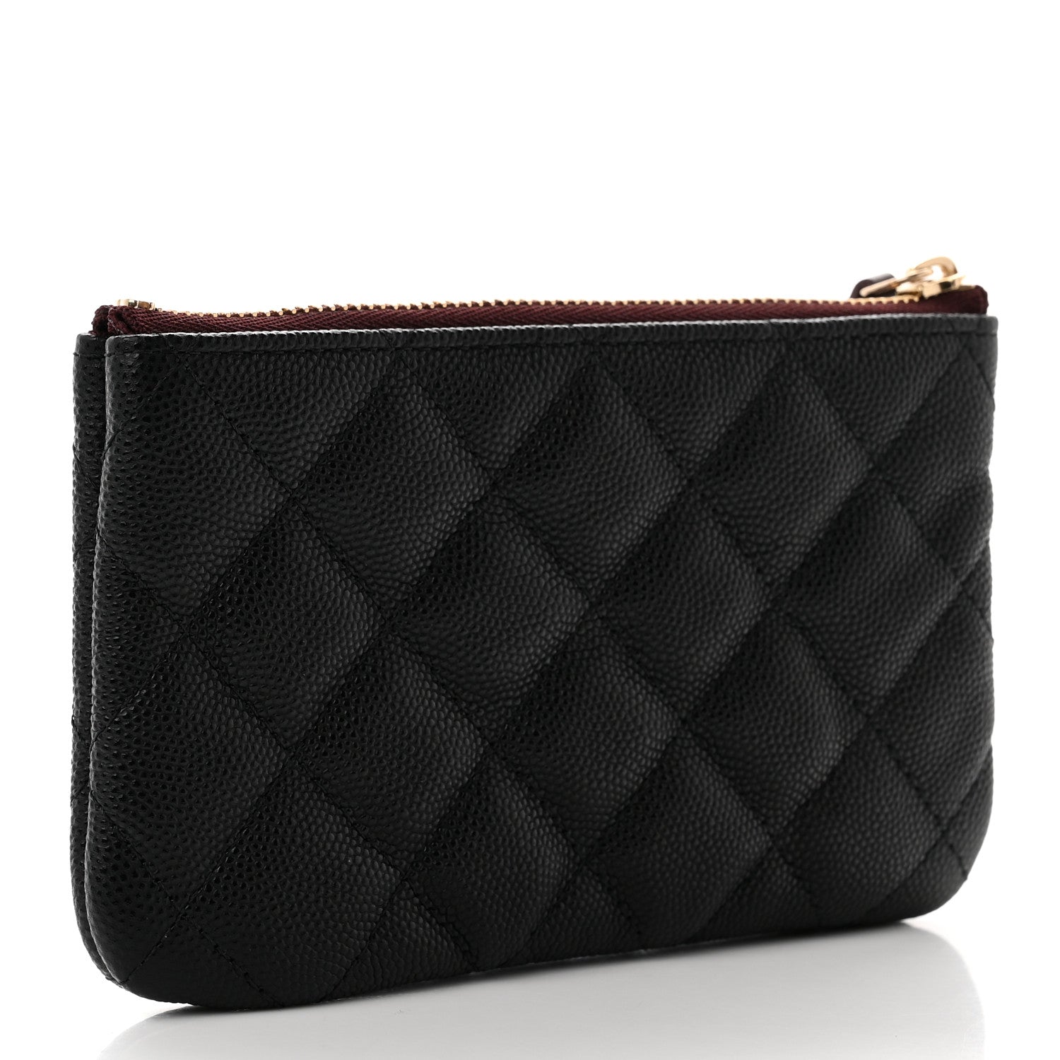 Chanel Caviar Quilted Small Cosmetic Case Black 3 of 8