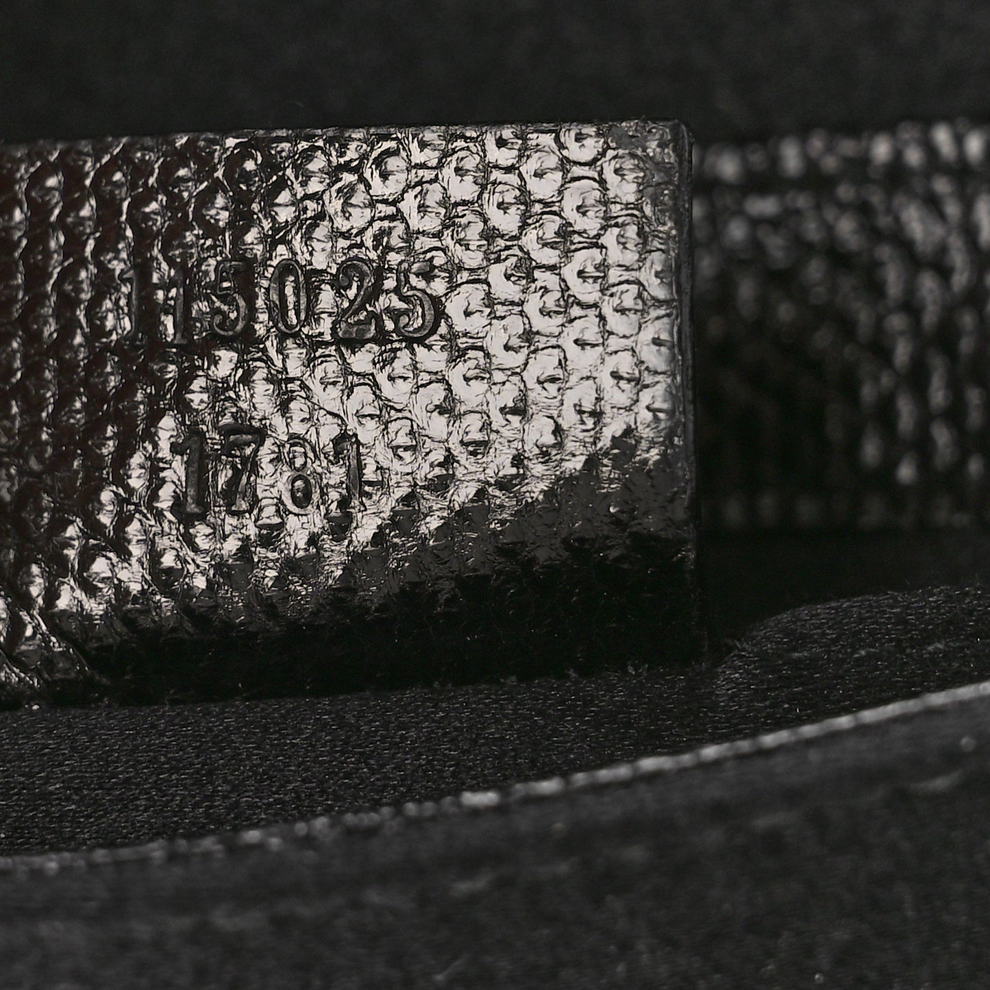 Satin Lizard Crystal GG Pochette Black