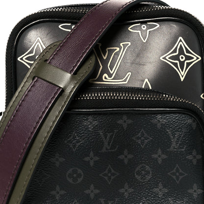 Louis Vuitton Monogram Eclipse Patchwork Amazone Sling Bag 8 of 11