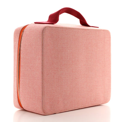 Hermes Cotton Les Cabanes Case Orange FRAMBOISE 3 of 7