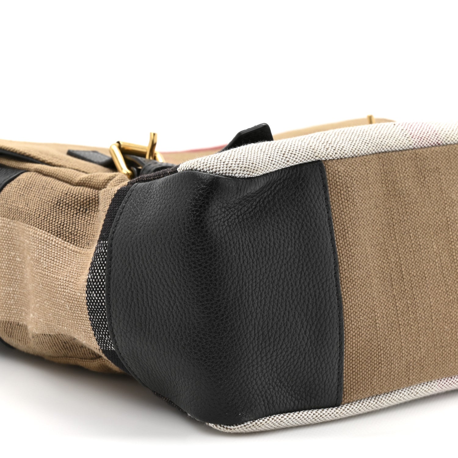 Burberry Canvas Mega Check Small Baildon Messenger Bag Black 10 of 12