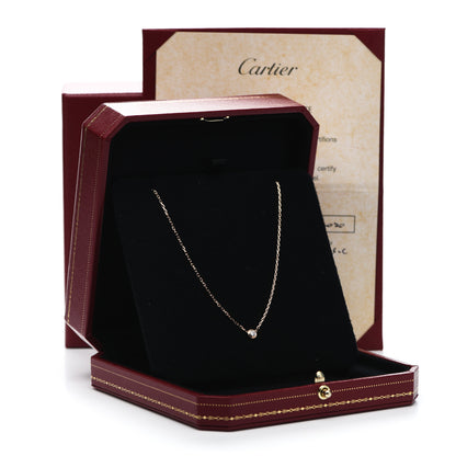 Cartier 18K Pink Gold Diamond SM D'Amour Pendant Necklace 6 of 6