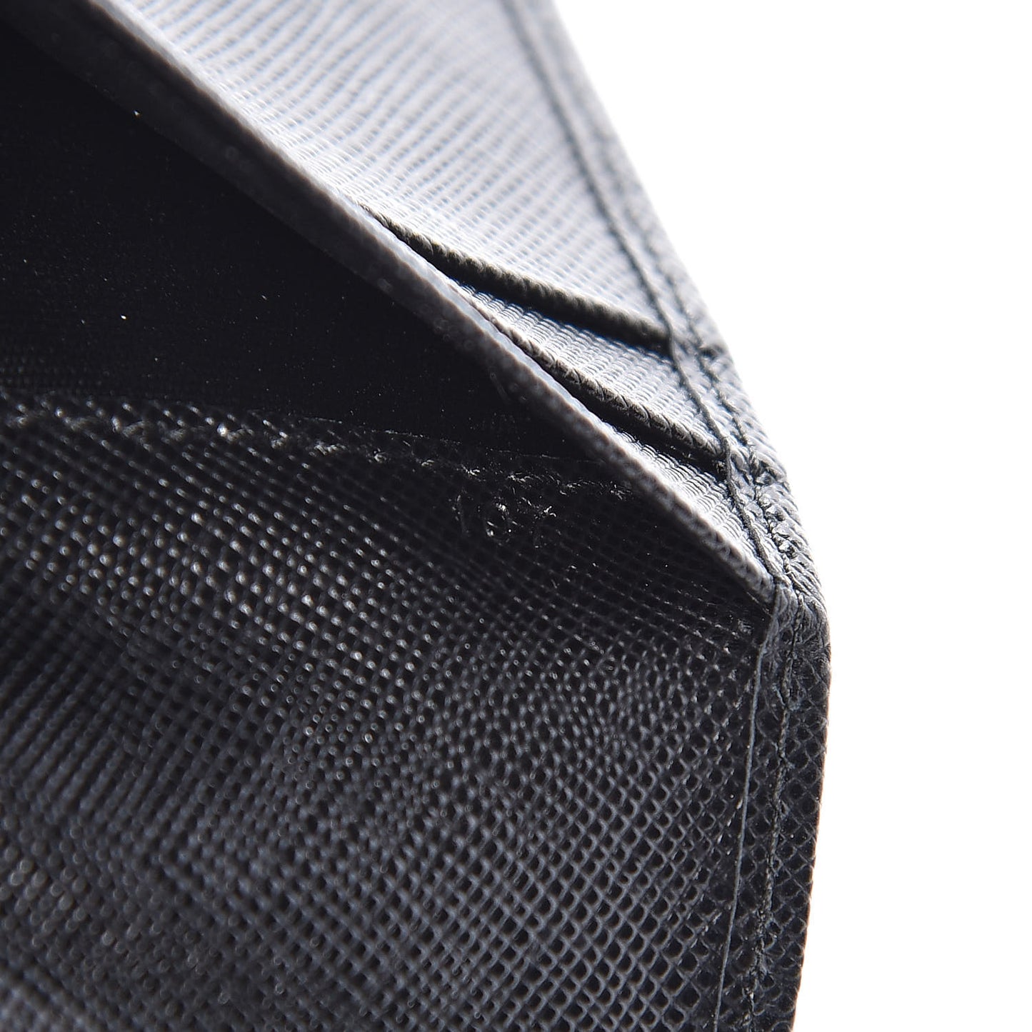 Saffiano Floral Print Continental Flap Wallet Black