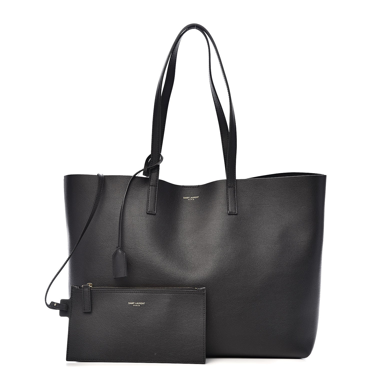 Saint Laurent Calfskin Large Shopping Tote Black 1 of 11