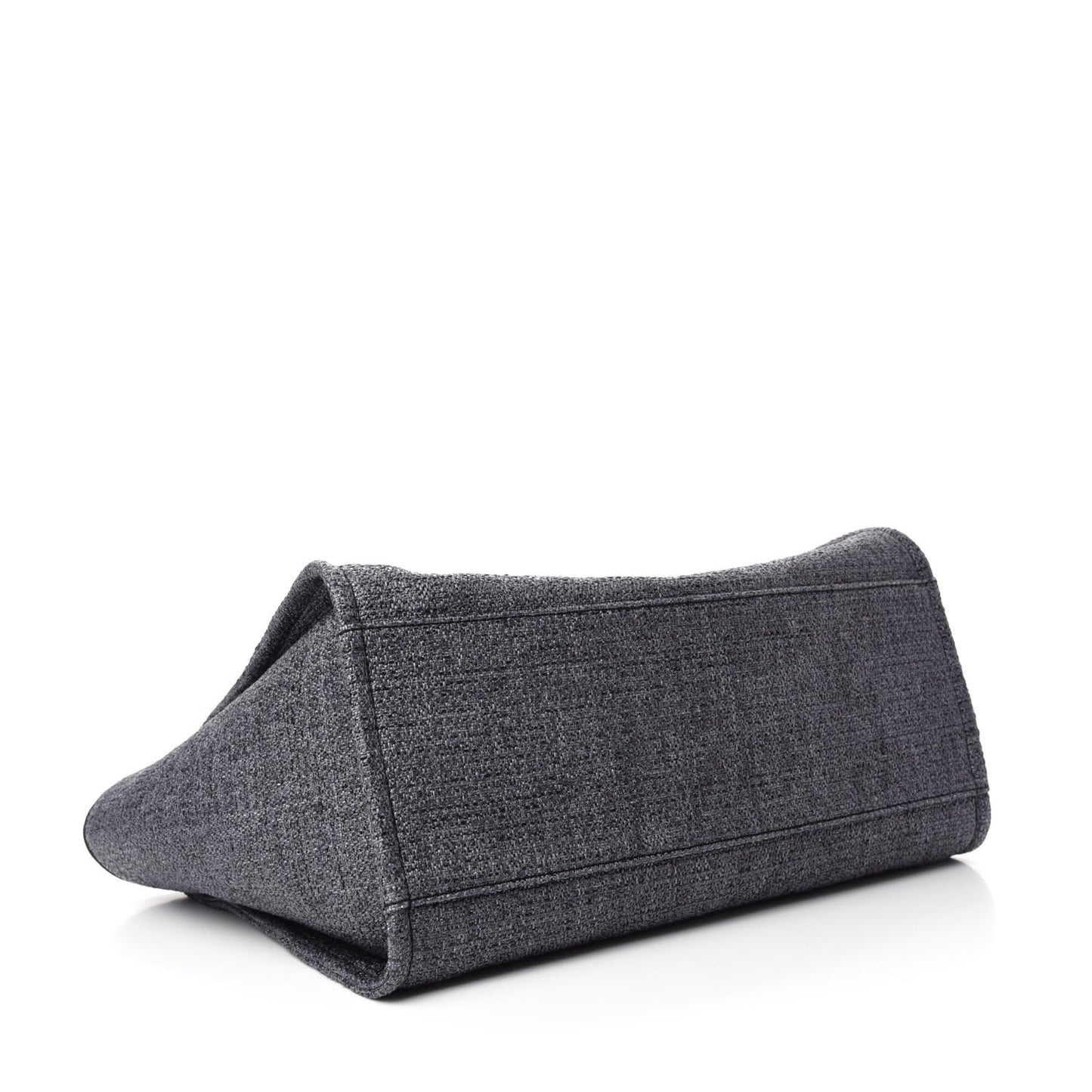 Lurex Boucle Medium Deauville Tote Black