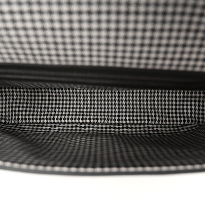 Fendi Wool Vitello King Houndstooth FF Embroidered Baguette Grigio Anthracite 5 of 9