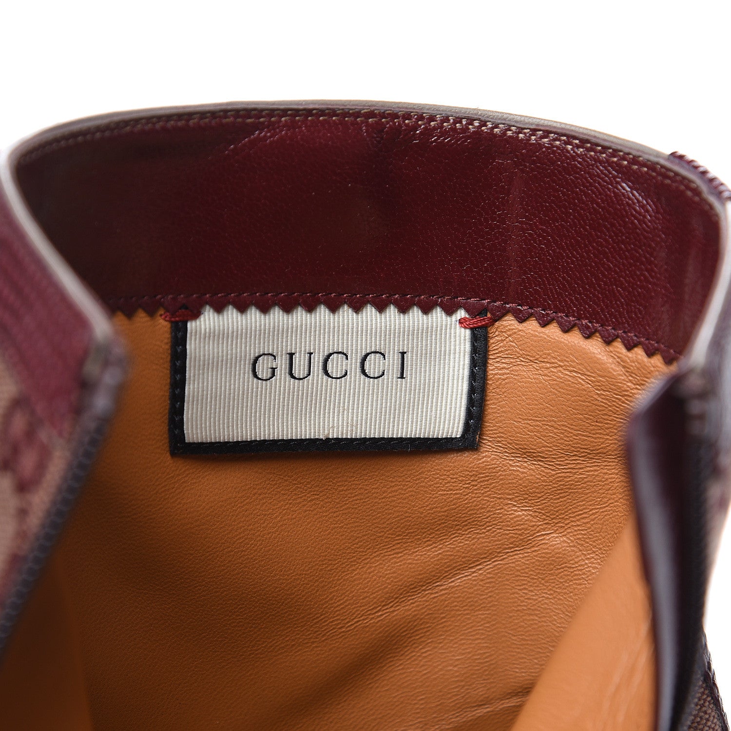 Gucci GG Monogram Lizard Mens GG Ankle Boots 9 Sahara Rubino Bright Bordeaux 8 of 9