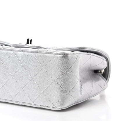 Chanel Metallic Lambskin Quilted Mini Square Flap Silver 7 of 11