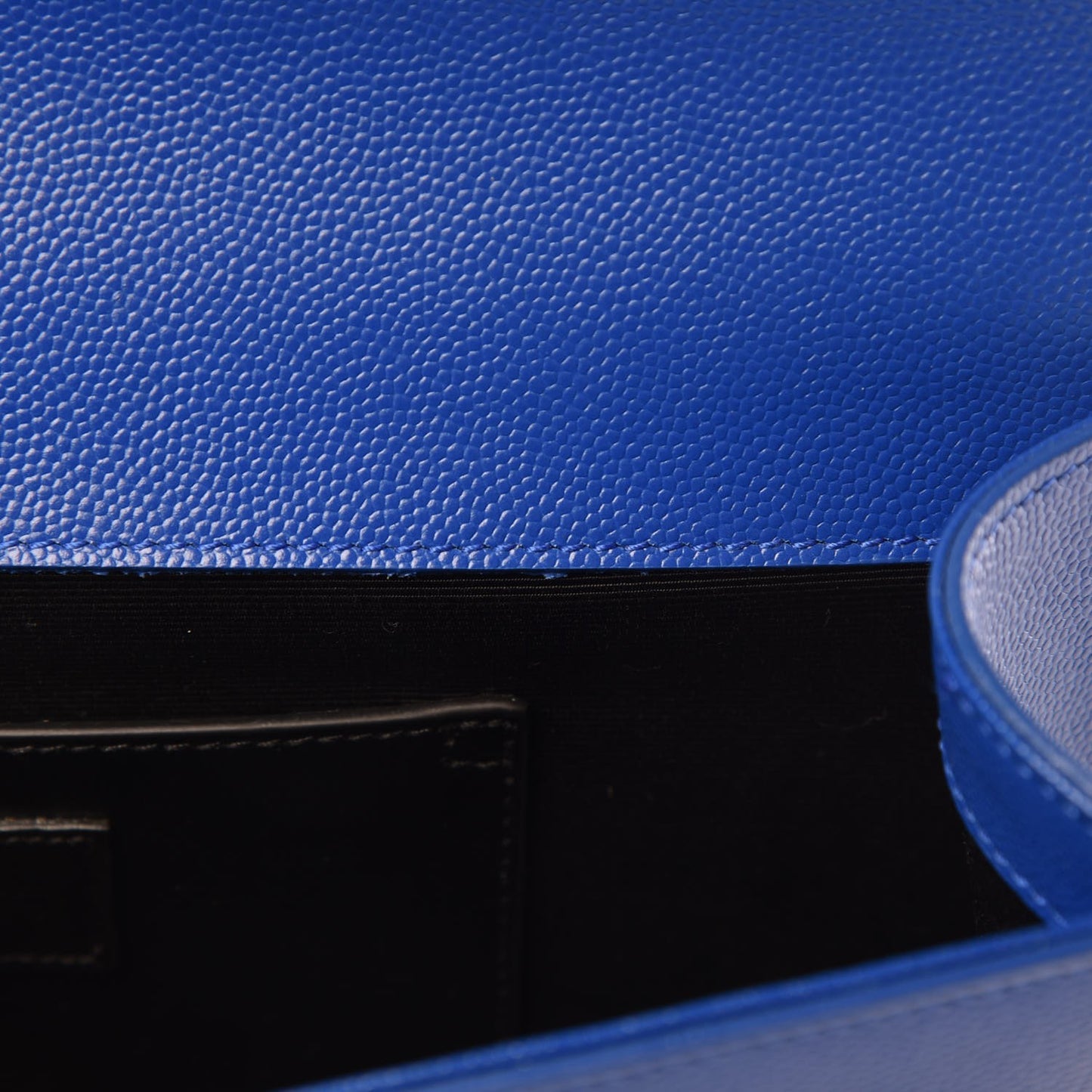 Grain De Poudre Classic Monogram Cassandre Clutch Royal Blue
