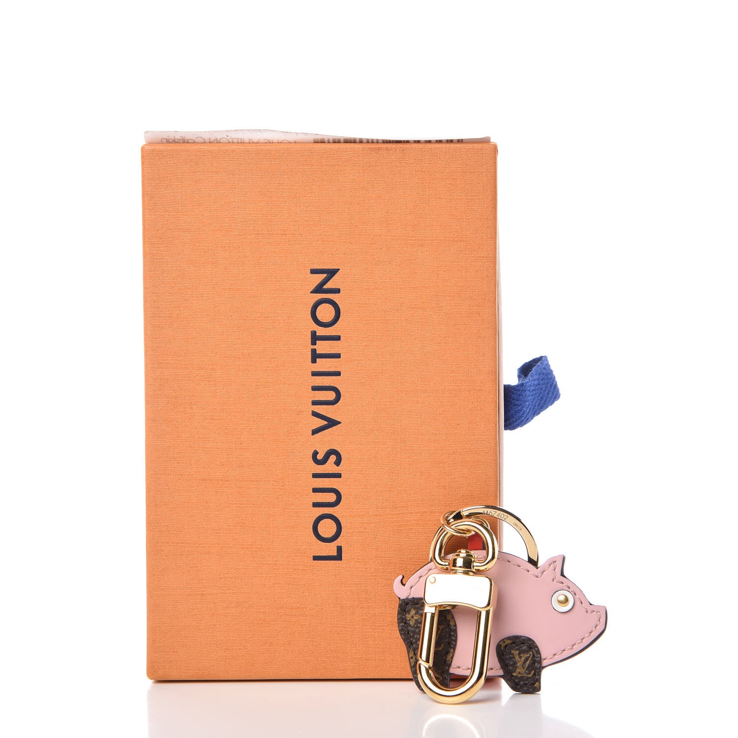 Louis Vuitton Calfskin Superstition Pig Bag Charm Key Holder Rose 4 of 4
