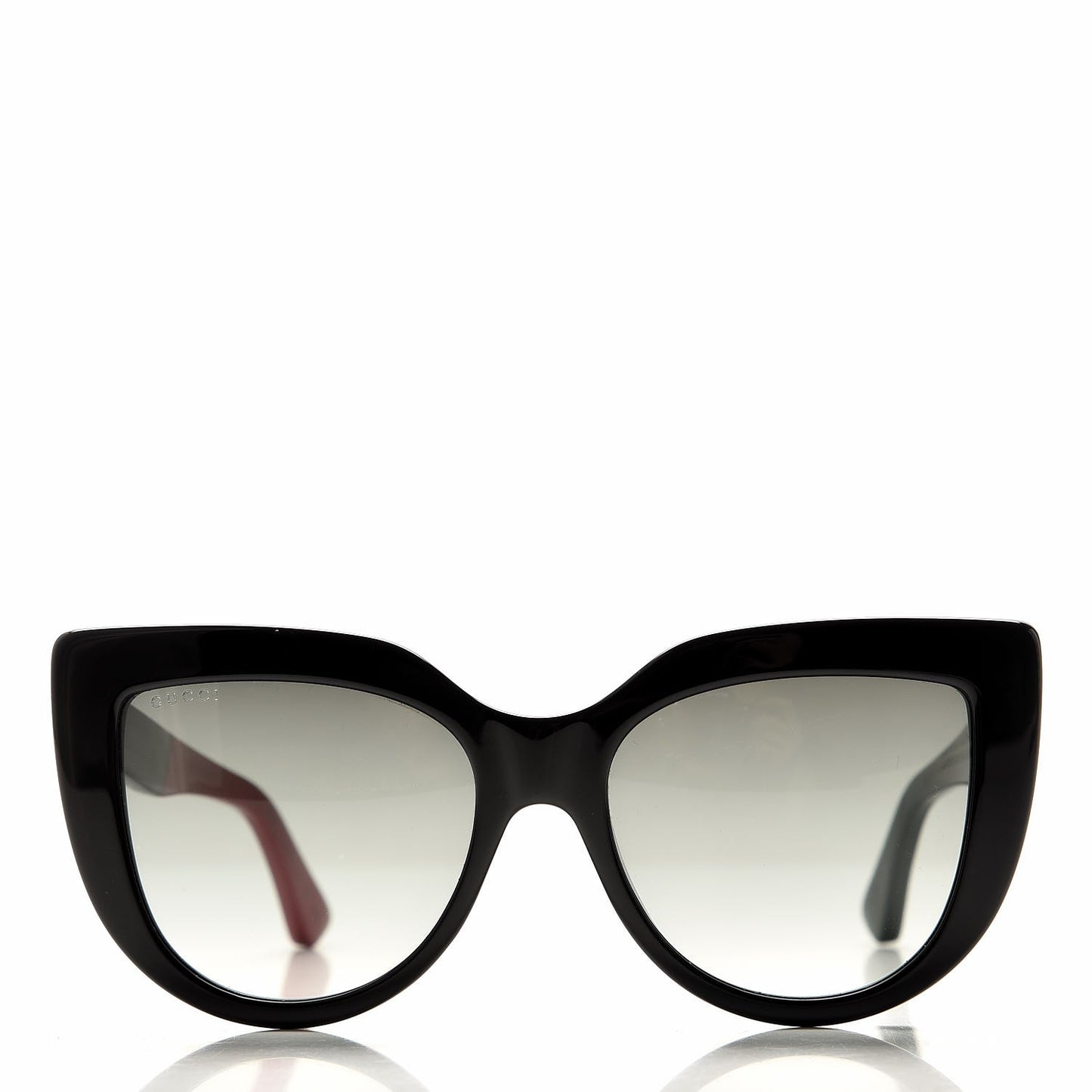 Cat Eye Web Bee GG 1845 Sunglasses Black Green