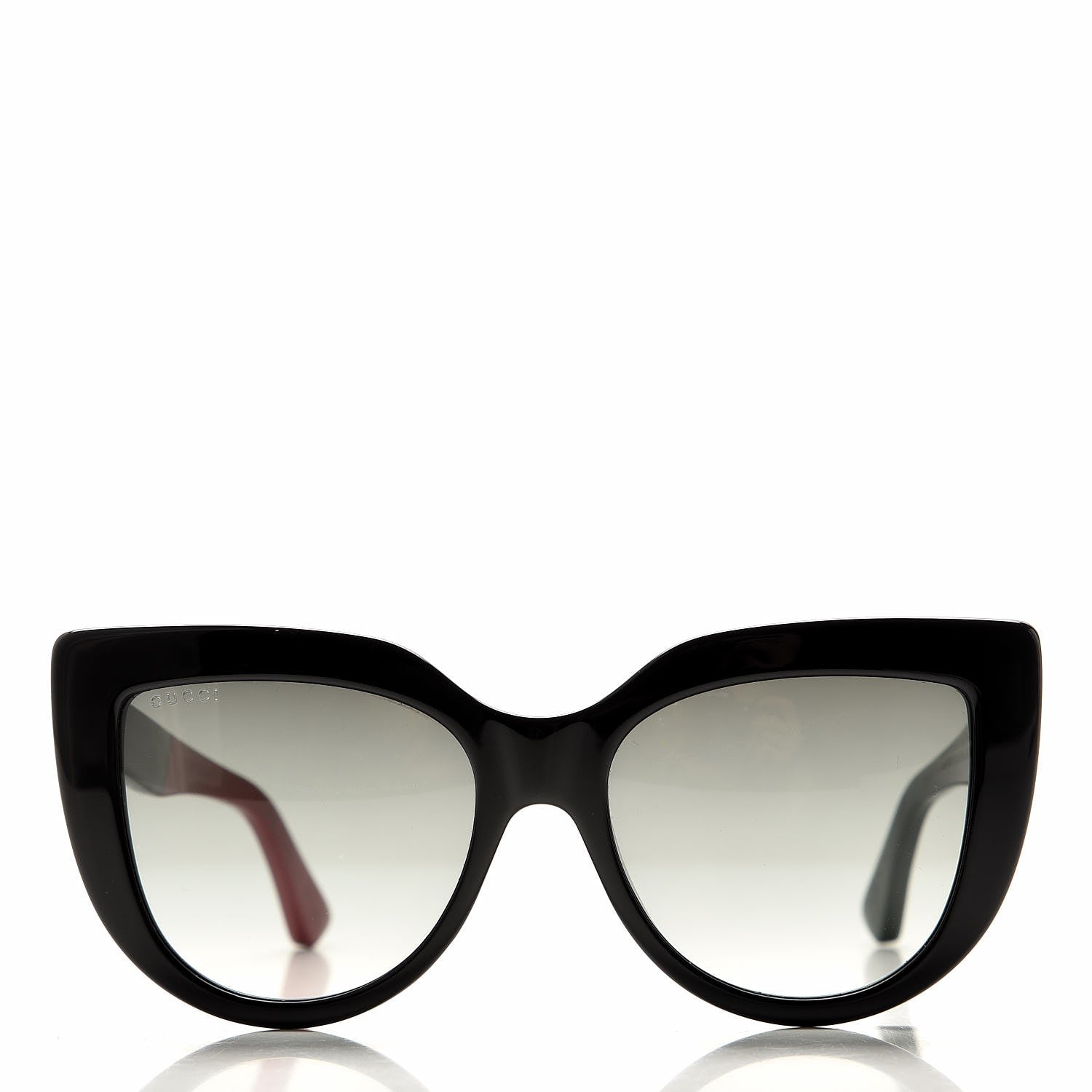 Gucci Cat Eye Web Bee GG 1845 Sunglasses Black Green 2 of 9