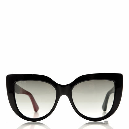 Gucci Cat Eye Web Bee GG 1845 Sunglasses Black Green 2 of 9