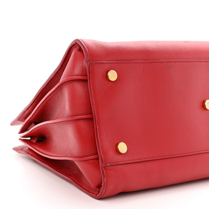 Saint Laurent Calfskin Small Sac De Jour Lipstick Red 15 of 19