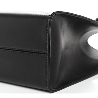 The Row Polished Saddle Calfskin Small Alexia Bag Black 9 of 12