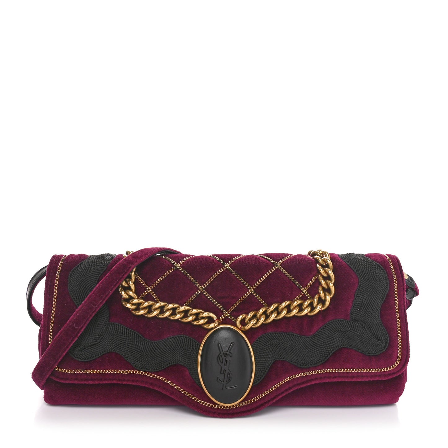 Velvet Luxembourg Clutch Burgundy