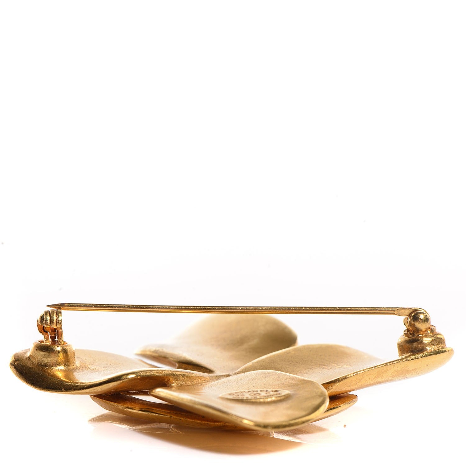 Chanel CC Brooch Gold 3 of 4