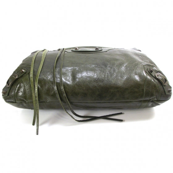 Chevre Classic Hardware Purse Olive