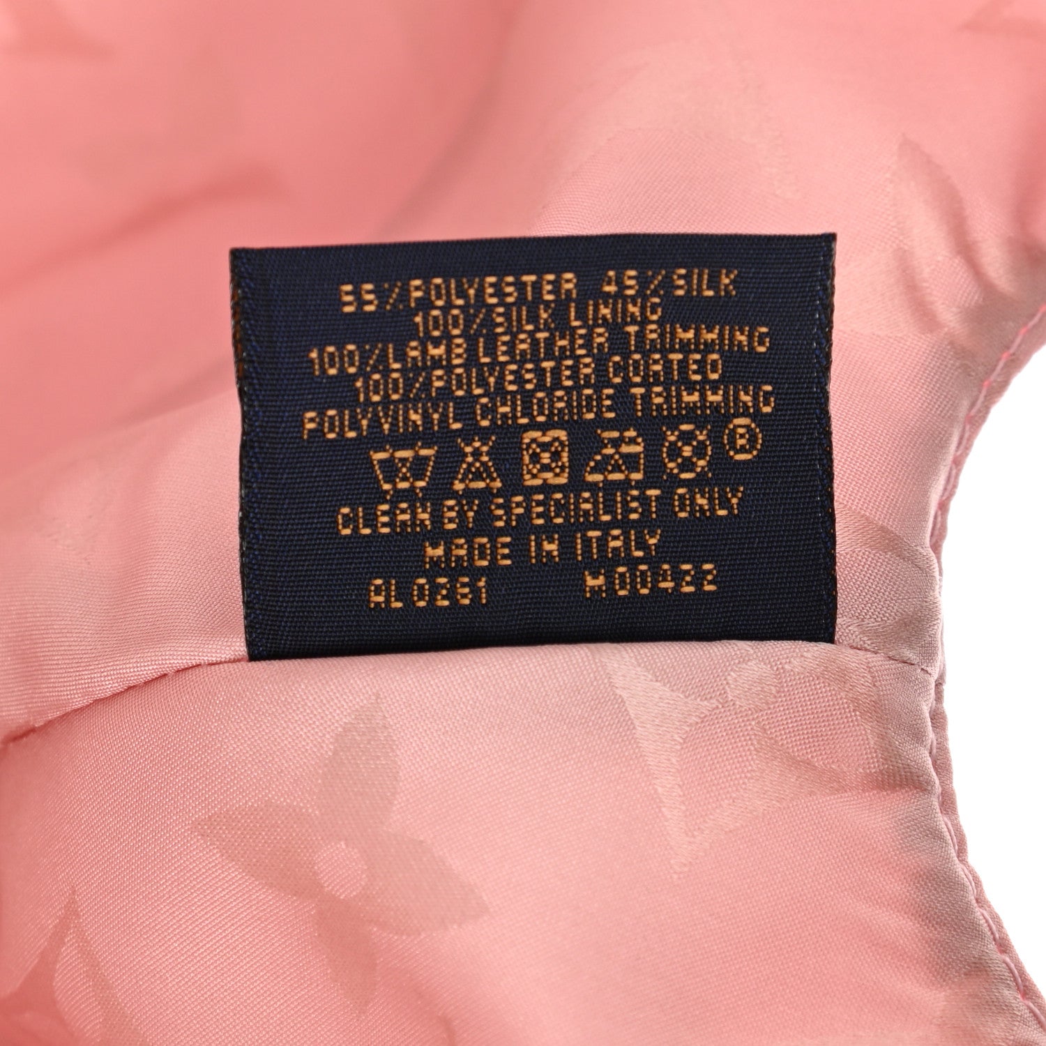 Louis Vuitton Polyester Silk Monogram LV Get Ready Cap M Pink 9 of 9